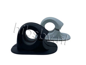 peddelhouder rubber lichtgrijs en zwart