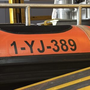Registratieletters voor Rubberboten en RIB's | Y-nummers | Hypalon & PVC